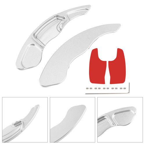 2009-2014 Honda Spirior Odyssey Steering Wheel Paddle Shifter Extension Aluminium Silver Generic