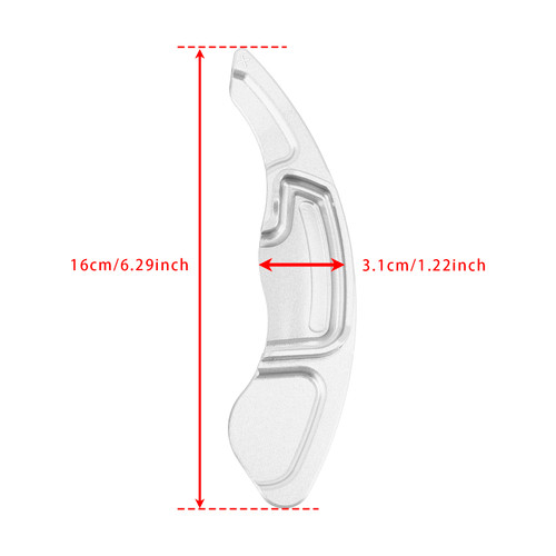 2009-2014 Honda Spirior Odyssey Steering Wheel Paddle Shifter Extension Aluminium Silver Generic