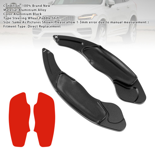2014-2017 Volvo S60L Steering Wheel Paddle Shifter Extension Aluminium Black Generic