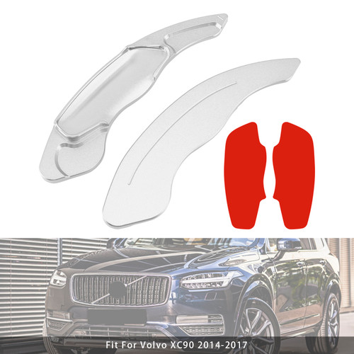 2014-2017 Volvo XC90 XC60 Steering Wheel Paddle Shifter Extension Aluminium Silver Generic