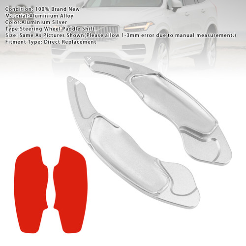 2014-2017 Volvo V60 V40 Steering Wheel Paddle Shifter Extension Aluminium Silver Generic