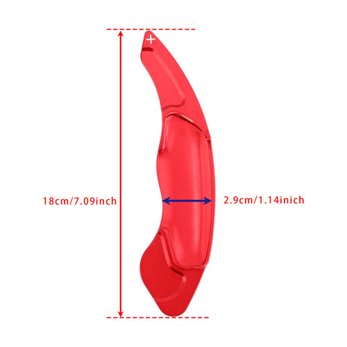 2014-2017 Volvo V60 V40 Steering Wheel Paddle Shifter Extension Aluminium Red Generic