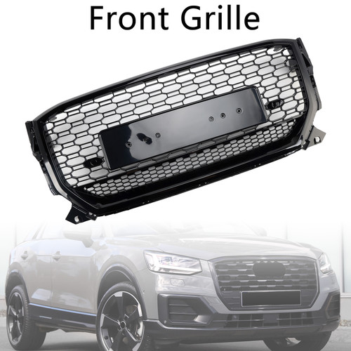 2016-2020 Audi Q2 Pre-Facelift Front Grille Gloss Black Generic