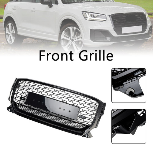 2016-2020 Audi Q2 Pre-Facelift Front Grille Gloss Black Generic
