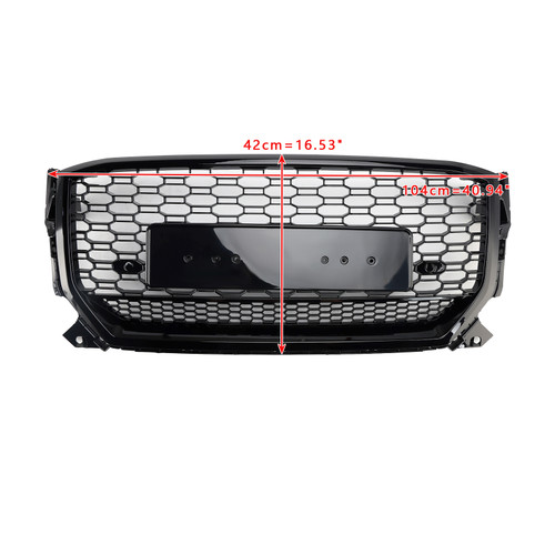 2016-2020 Audi Q2 Pre-Facelift Front Grille Gloss Black Generic