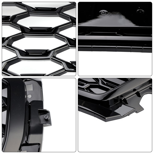 2021-2025 Audi Q5 SQ5 S-Line Grill & Fog Light Cover Gloss Black Generic