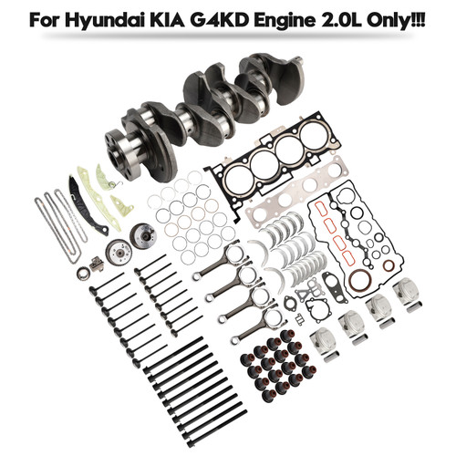2006-2012 Hyundai Santa Fe G4KD 2.0L Engine Overhaul Rebuild Kit Crankshaft Rods Timing Kit 23111-2G010 Generic