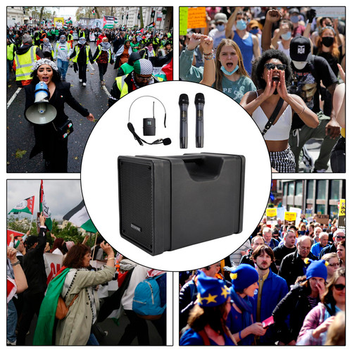 CX-10 Portable Megaphone Wireless PA Speaker System Bluetooth FM Loudspeaker