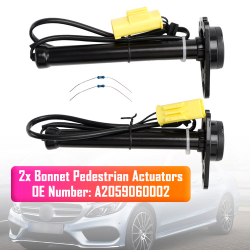 2014-2019 Mercedes C-Class W205/ C205/ S205 2x Bonnet Pedestrian Actuators A2059060002 Generic