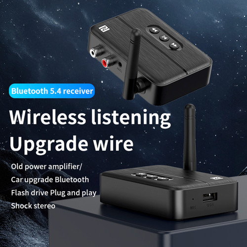 NFC Bluetooth 5.4 Audio Receiver AUX/RCA Old Speaker Amplifier USB Flash Drive
