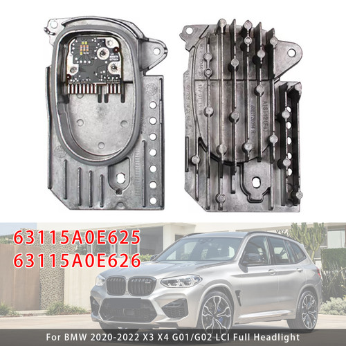 2020-2022 BMW X3 X4 G01 G02 2PCS LED Headlight DRL Control 63115A0E625 63115A0E626 Generic