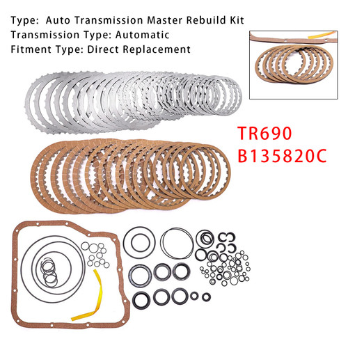 Subaru Lineartronic TR690 CVT Auto Transmission Master Rebuild Kit Overhaul B135820C Generic