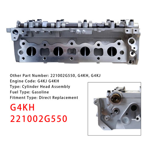 2011-2020 Kia Sorento Optima Sportage 4-Door 2.4L Cylinder Head Assembly G4KH 221002G550 Generic