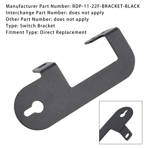 1999-2022 Ford F-250/F-350 Super Duty Shift On The Fly Switch Bracket RDP-11-22F-BRACKET-BLACK Generic