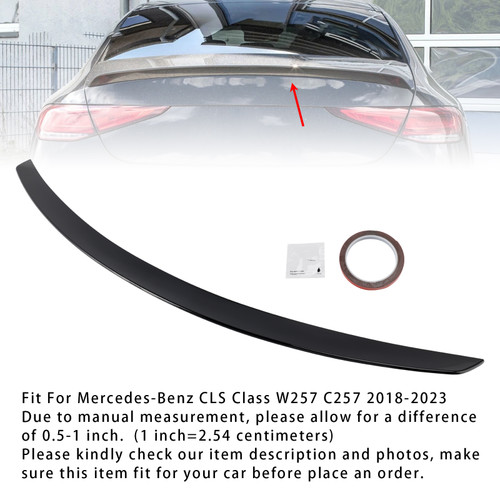 2018-2023 Mercedes-Benz CLS Class W257 C257 Rear Boot Spoiler Gloss Black Generic