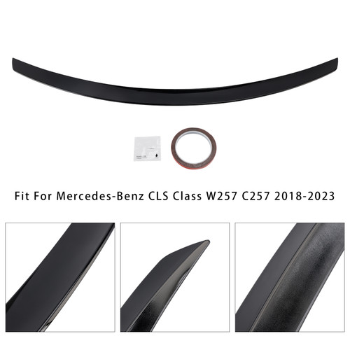 2018-2023 Mercedes-Benz CLS Class W257 C257 Rear Boot Spoiler Gloss Black Generic