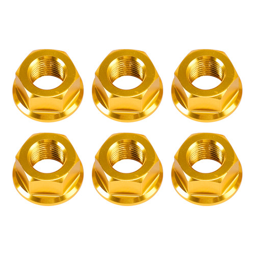 2010-2025 Ducati Multistrada V2 V4 1200 1260 Rear Sprocket Carrrier Flange Nuts Set M10x1.0 Gold Generic