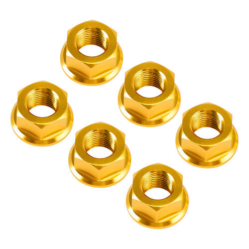 2010-2025 Ducati Multistrada V2 V4 1200 1260 Rear Sprocket Carrrier Flange Nuts Set M10x1.0 Gold Generic