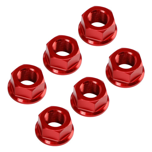 2020-2024 Ducati Streetfighter V2 V4 Rear Sprocket Carrrier Flange Nuts Set M10x1.0 Red Generic