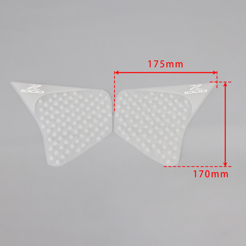 2015-2021 Kawasaki Z1000 Gas Tank Knee Pads Protectors Transparent Generic