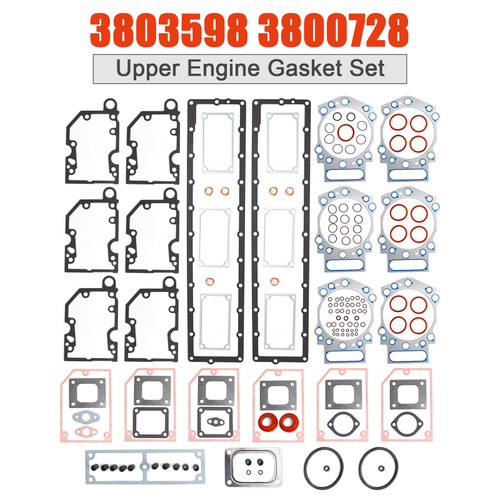 Cummins KTA19 KTTA19 Upper Engine Gasket 3803598 3800728 Generic