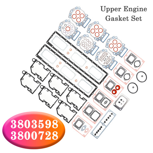 Cummins KTA19 KTTA19 Upper Engine Gasket 3803598 3800728 Generic