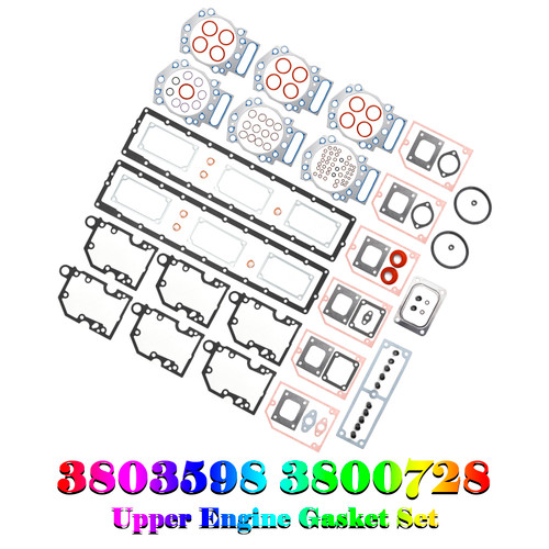 Cummins KTA19 KTTA19 Upper Engine Gasket 3803598 3800728 Generic