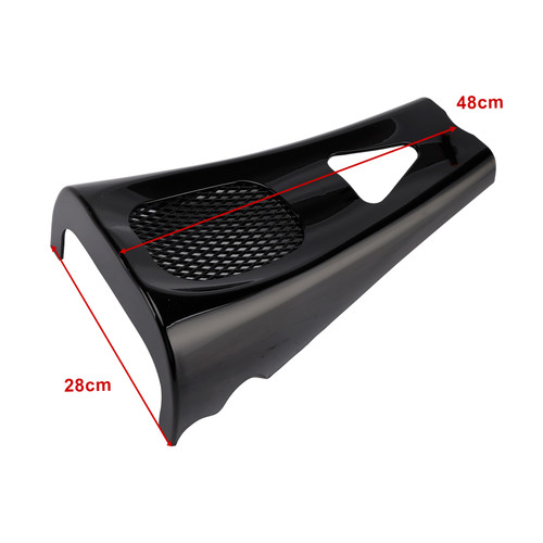 2017+ Touring Road Street Glide Electra Glide M8 Front Chin Fairing Spoiler Gloss Black Generic