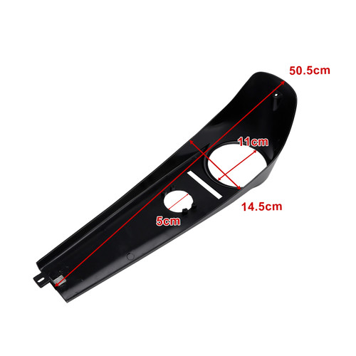 2000-2017 Harley Road King Models Dash Fuel Console Tank Panel Black Generic