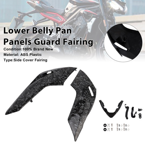 2020-2022 Triumph Street Triple 765 R/RS Lower Belly Pan Panels Guard Fairing Forge Generic