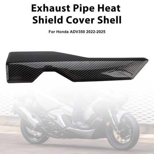 2022-2025 Honda ADV350 Exhaust Pipe Heat Shield Cover Shell Carbon Generic