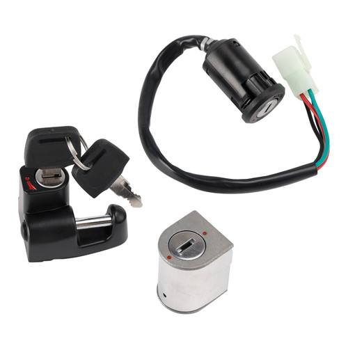 1978-1981 Honda XL250S XL500S Ignition Switch Lock Set, Helmet, Steering Lock, w/Keys 35010-428-020 Generic