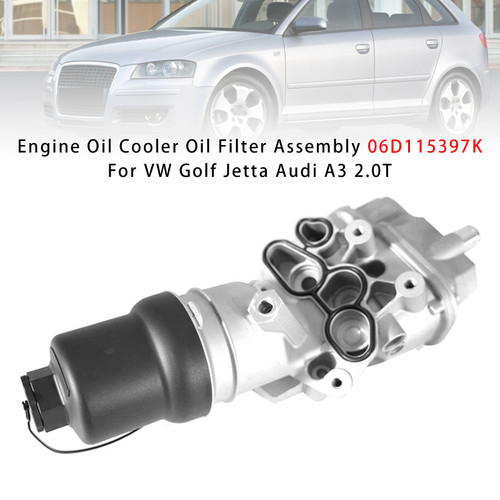 2005-2010 Volkswagen Golf Jetta Engine Oil Cooler Oil Filter Assembly 06D115397K Generic
