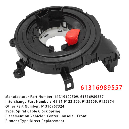 2006-2013 BMW E81 E90 Steering Spiral Cable Clock Spring 61316989557 Generic