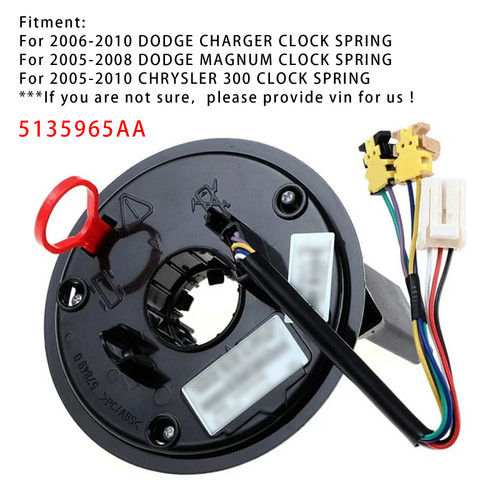 2005-2008 DODGE MAGNUM Spiral Cable Clock Spring 5135965AA Generic