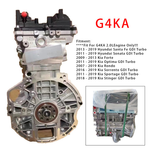 2018-2019 Kia Stinger GDI Turbo G4KA Engine Assembly 2.0L Generic