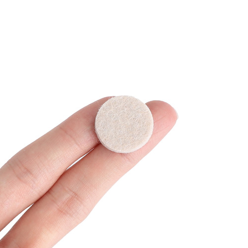 20mm STICK ON FURNITURE FELT PADS Anti-Skid Round Solid Oak Wood Floor Protector