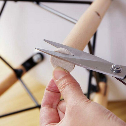 20mm STICK ON FURNITURE FELT PADS Anti-Skid Round Solid Oak Wood Floor Protector