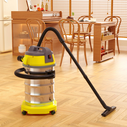 Wet Dry Vacuum Cleaner, 10 Gallon 3200w 8 Peak Stainless Steel Shop Vacuum Wet and Dry, with Filter and Attachments for House Garage Workshop Car