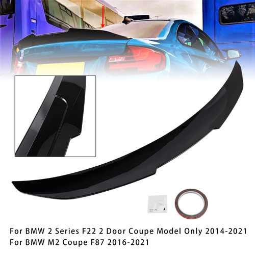 2016-2021 BMW M2 Coupe F87 Rear Boot Spoiler Gloss Black Generic