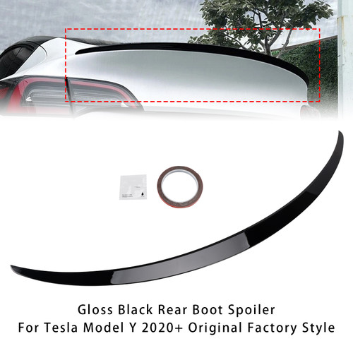 2020+ Tesla Model Y All Models Rear Boot Spoiler Gloss Black Generic