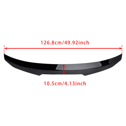 2015-2020 BMW F83 M4 Convertible Rear Boot Spoiler Gloss Black PMS Style Generic