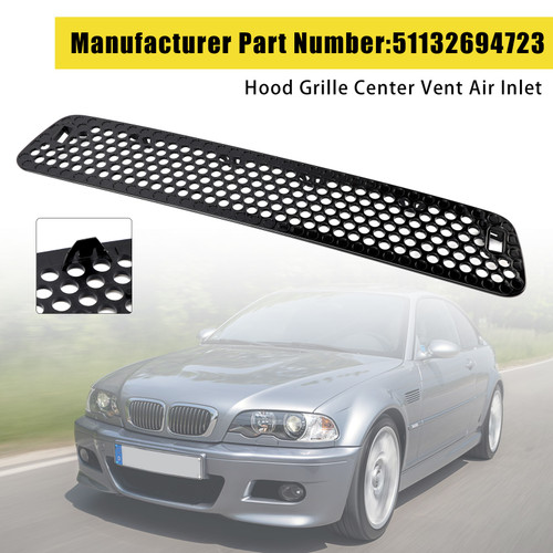 2001-2006 BMW E46 M3 Hood Grille Center Vent Air Inlet 51132694723 Generic