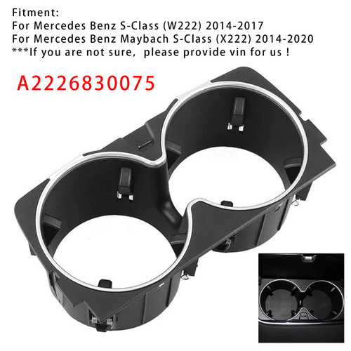 2014-2017 Mercedes Benz S-Class (W222) Center Console Cup Holder A2226830075 Generic