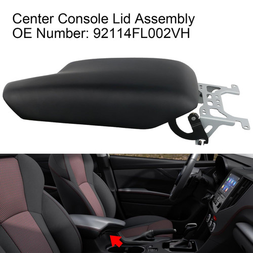 2018-2023 Subaru Crosstrek Center Console Lid Assembly 92114FL002VH Generic