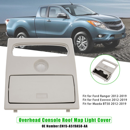 2012-2019 Mazda BT50 Overhead Console Roof Map Light Cover CN15-A519A58-AA Gray Generic