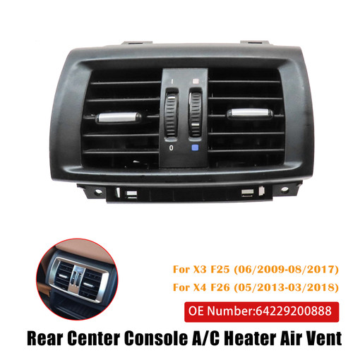 2013-2018 BMW X4 F26 Rear Center Console A/C Heater Air Vent 64229200888 Generic
