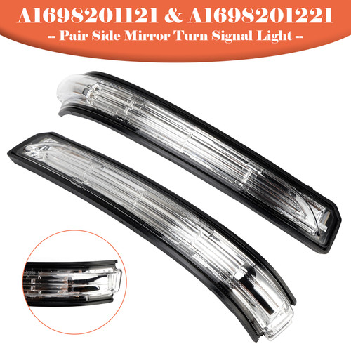 2008-2011 Mercedes-Benz B-Class W245 Pair Side Mirror Turn Signal Light A1698201121 A1698201221 Generic