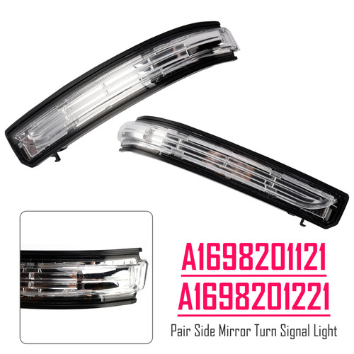 2008-2011 Mercedes-Benz B-Class W245 Pair Side Mirror Turn Signal Light A1698201121 A1698201221 Generic