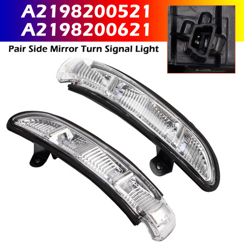 2006-2009 Mercedes-Benz S-Class E-Class Mirror Turn Signal Light A024016 A2198200521 A2198200621Generic